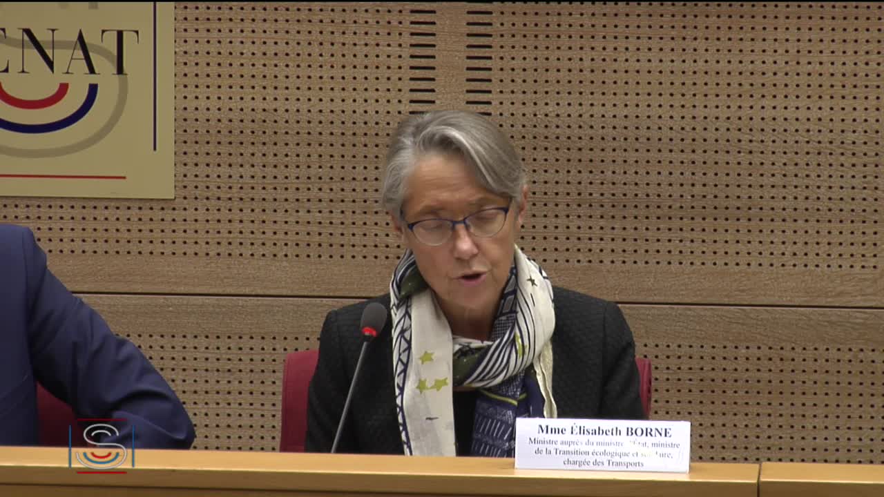 Audition de Mme Élisabeth Borne, Ministre auprès du ministre d'État, ministre de la Transition écologique et solidaire, chargée des Transports, sur le projet de loi d'orientation des mobilités