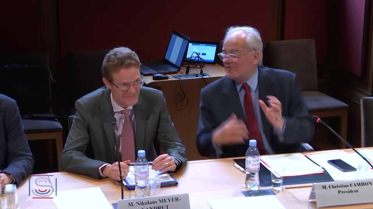 Audition de M. Nikolaus Meyer-Landrut, ambassadeur d'Allemagne en France