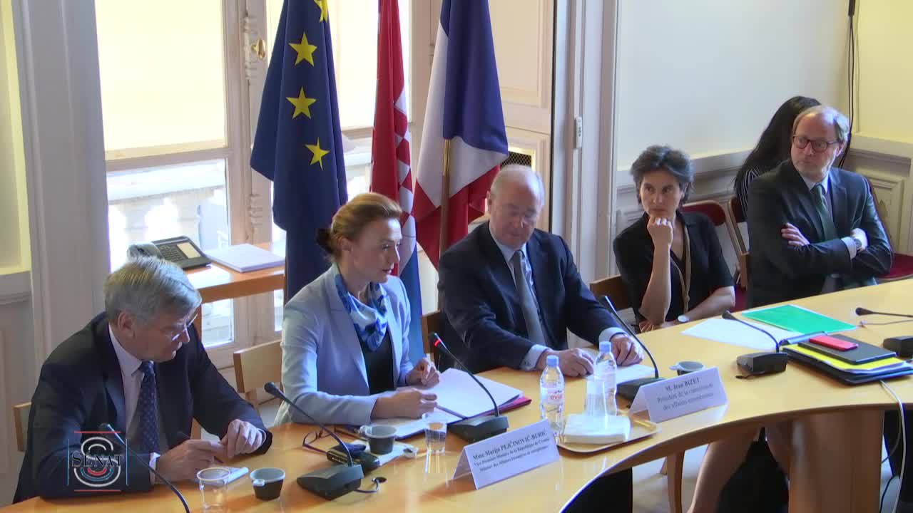 Affaires européennes: Audition de Mme Marija Pejcinovic-Buric, vice-première ministre de la République de Croatie, ministre des Affaires étrangères et européennes.