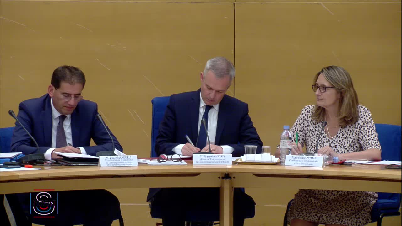 Audition de M. François de Rugy, ministre d’État, ministre de la transition écologique et solidaire