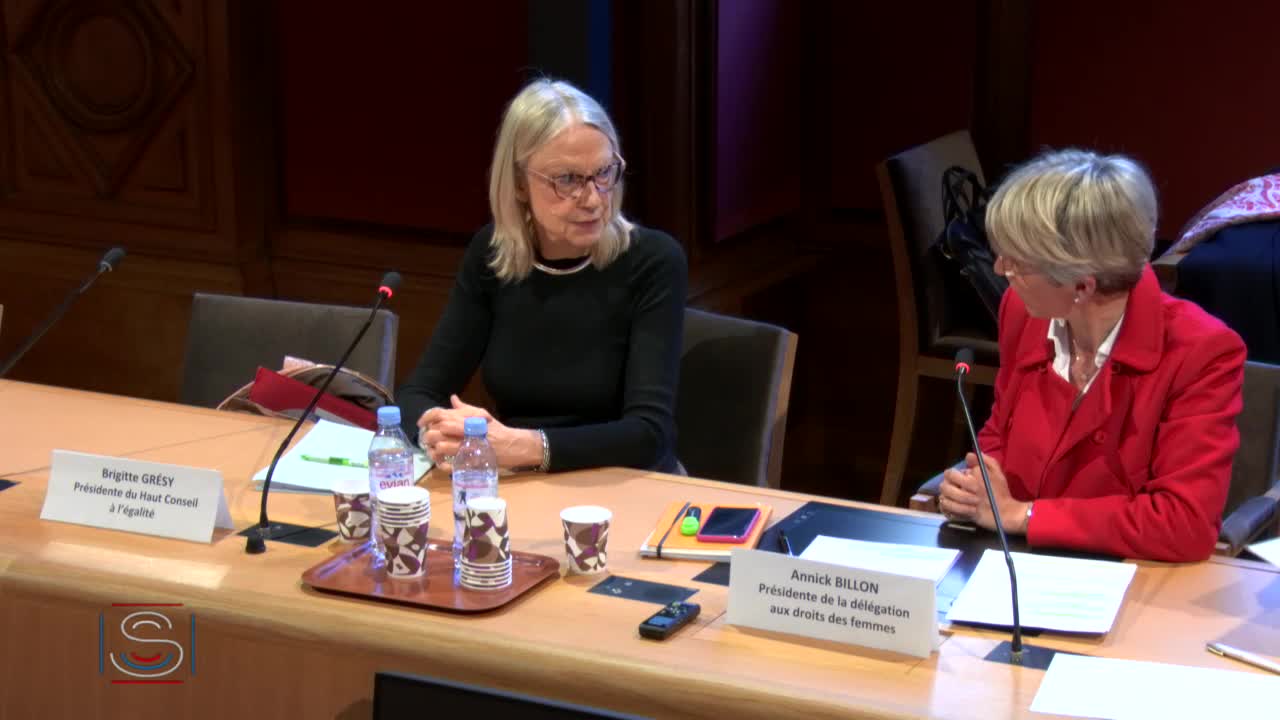 Audition de Mme Brigitte Grésy, présidente du Haut Conseil à l'égalité entre les femmes et les hommes.