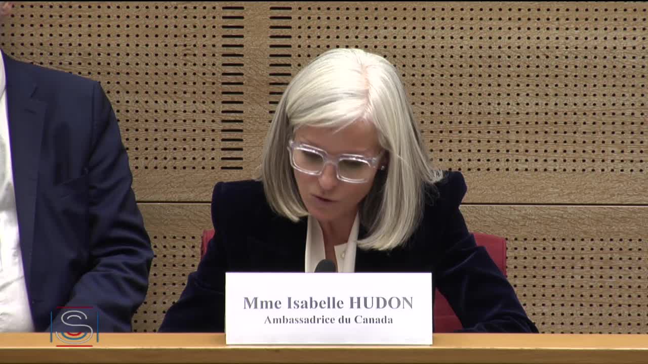 Audition de Mme Isabelle Hudon, ambassadrice du Canada en France, sur l’Accord économique et commercial global entre l’Union européenne et le Canada (AECG/CETA)