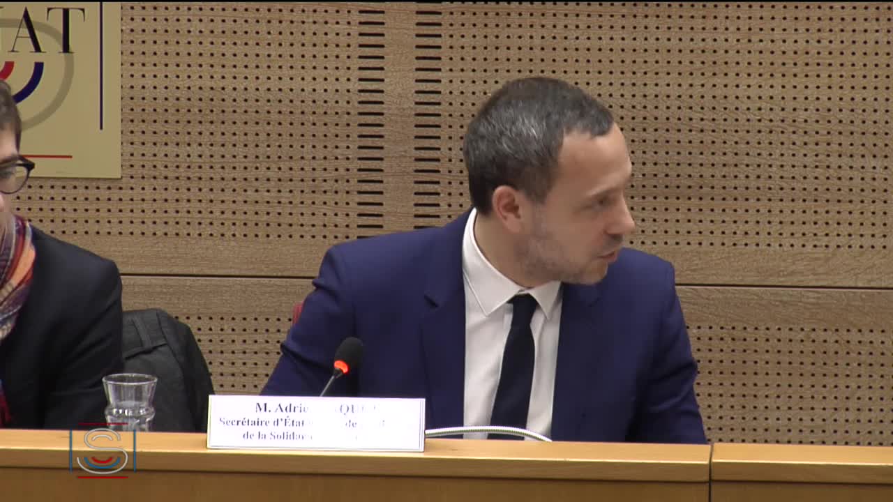 Audition de M. Adrien Taquet, secrétaire d’État auprès de la ministre des solidarités et de la santé