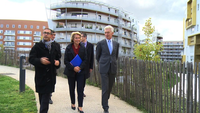 Ecoquartier : Caroline Cayeux en déplacement à Issy-les-Moulineaux