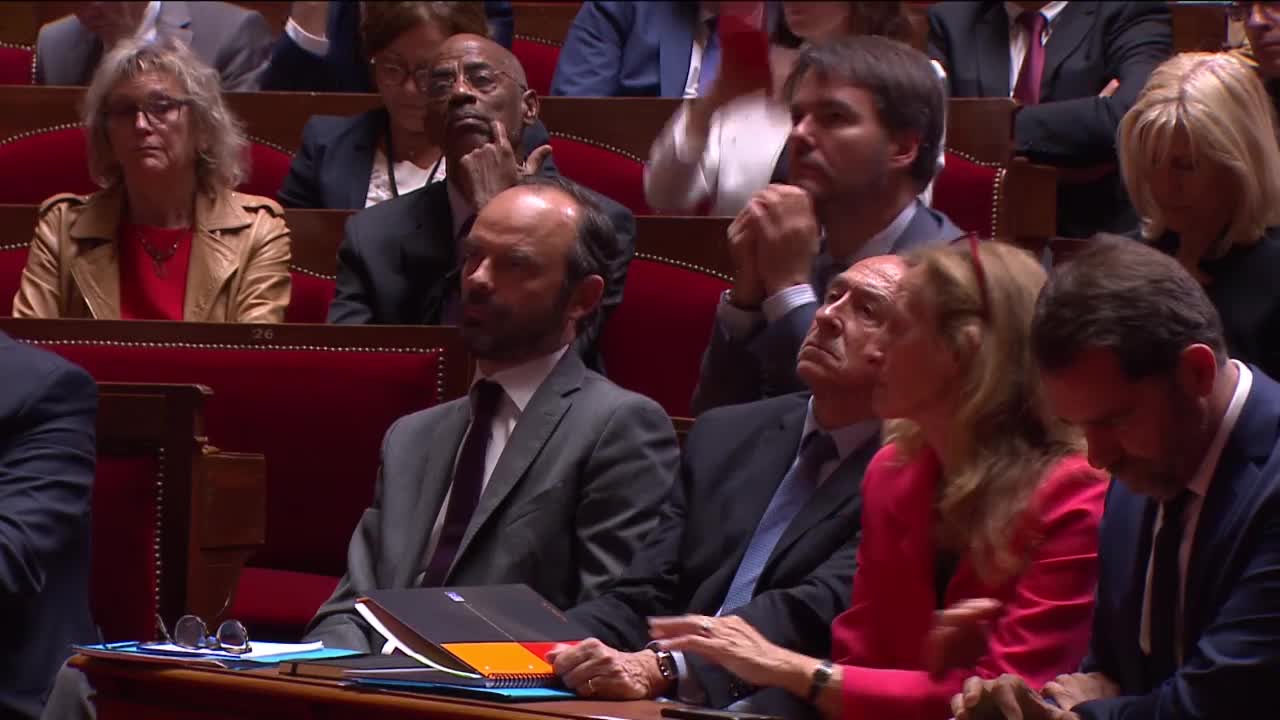 Déclaration du Président de la République devant le Congrès du Parlement à Versailles.
