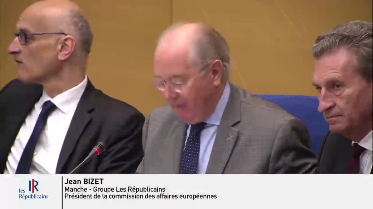 Audition M. Günther OETTINGER, commissaire européen au budget et aux ressources humaines