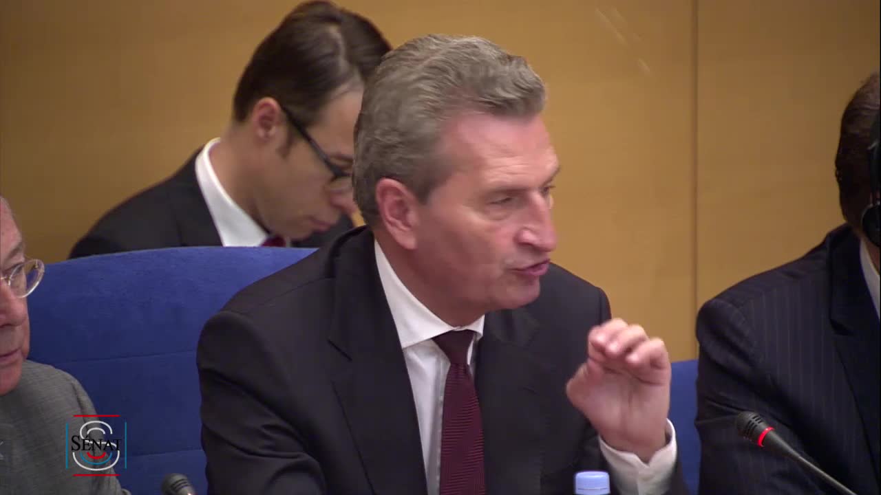 Audition M. Günther OETTINGER, commissaire européen au budget et aux ressources humaines