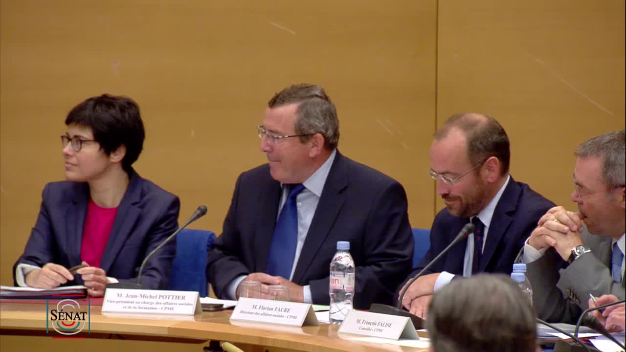 PJL pour la liberté de choisir son avenir professionnel - Table ronde des organisations représentatives des employeurs