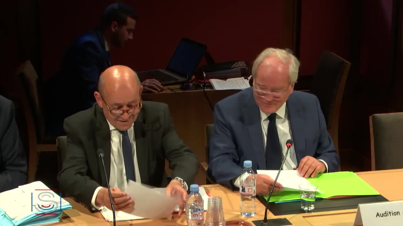 Audition de M. Jean-Yves Le Drian, ministre de l'Europe et des Affaires étrangères
