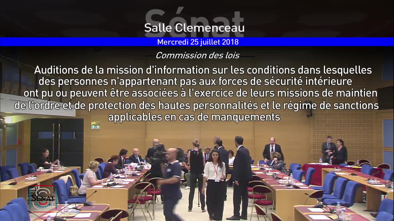 Auditions de la Commission des Lois