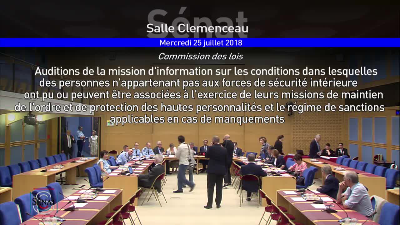 Auditions de la Commission des Lois