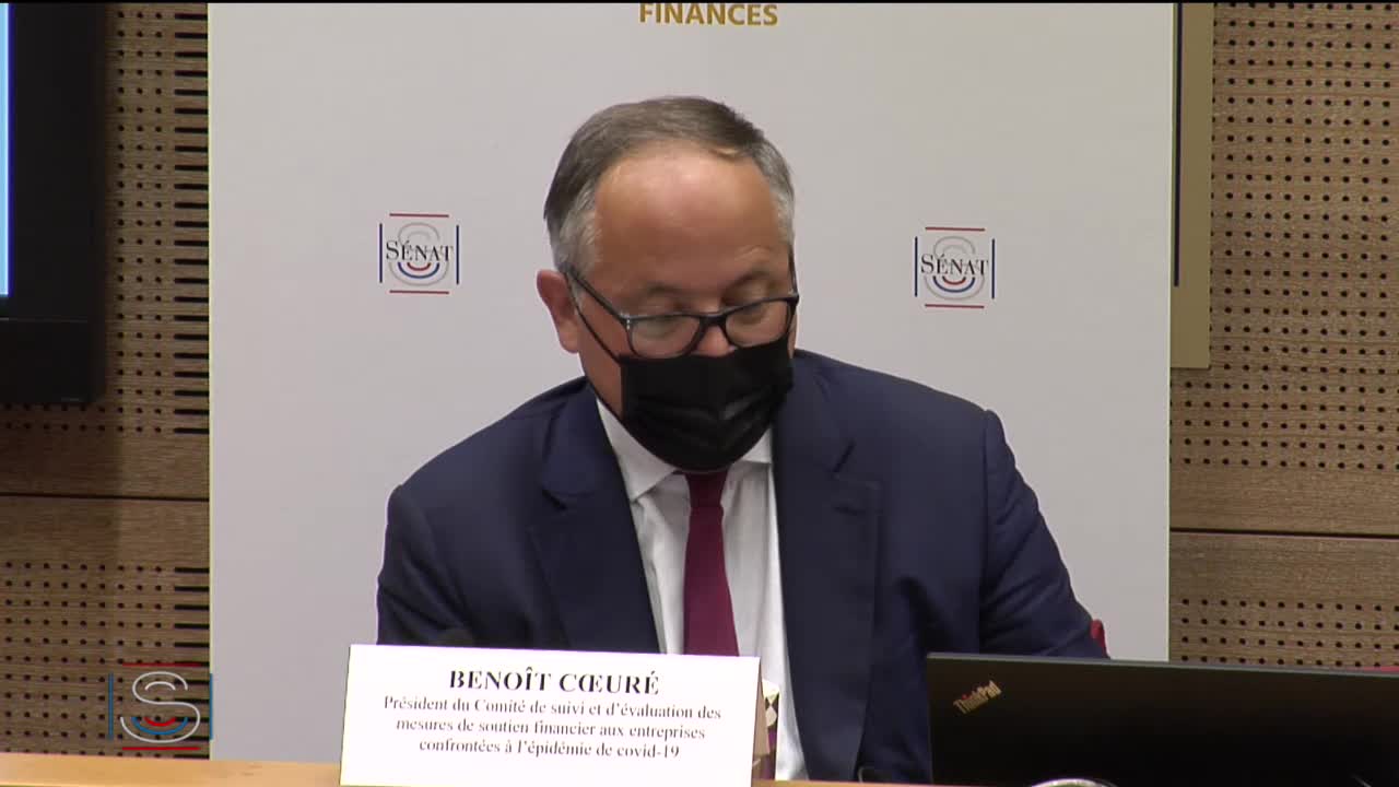 Audition de M. Benoît CŒURÉ, président du comité chargé de veiller au suivi de la mise en œuvre et à l’évaluation des mesures de soutien financier aux entreprises confrontées à l’épidémie de covid-19, sur le rapport d’étape du comité
