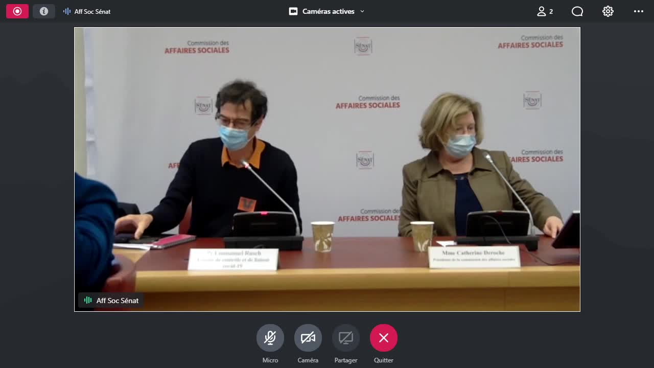 Audition du Pr Emmanuel Rusch, président du comité de contrôle et de liaison Covid-19
