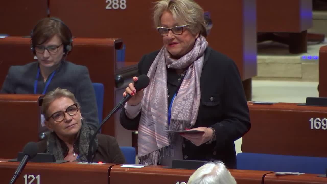 1ère partie de la session ordinaire de 2017 de l'APCE (23/01/2017 - 27/01/2017) - Intervention de Josette DURRIEU