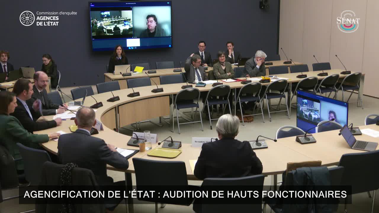 Agencification de l’État : audition de hauts fonctionnaires