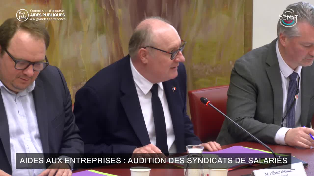 Aides aux entreprises : audition des syndicats de salariés