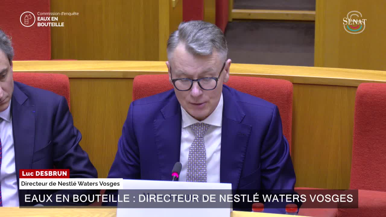 Eaux en bouteille : directeur de Nestlé Waters Vosges