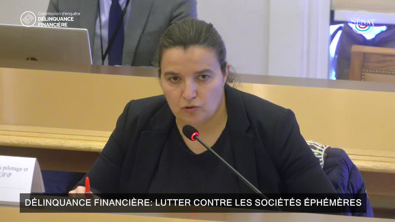 Délinquance financière: lutter contre les sociétés éphémères