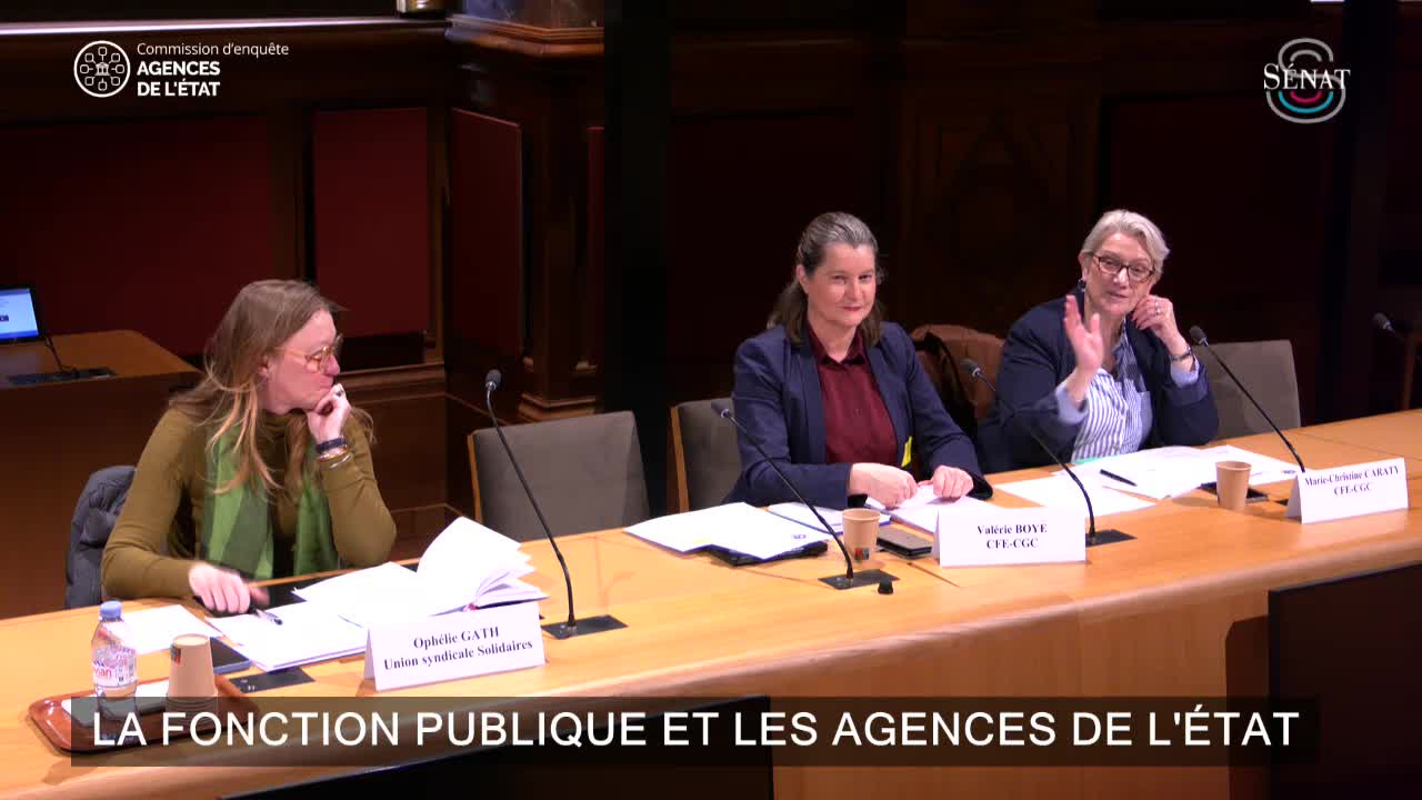 La fonction publique et les agences de l'État