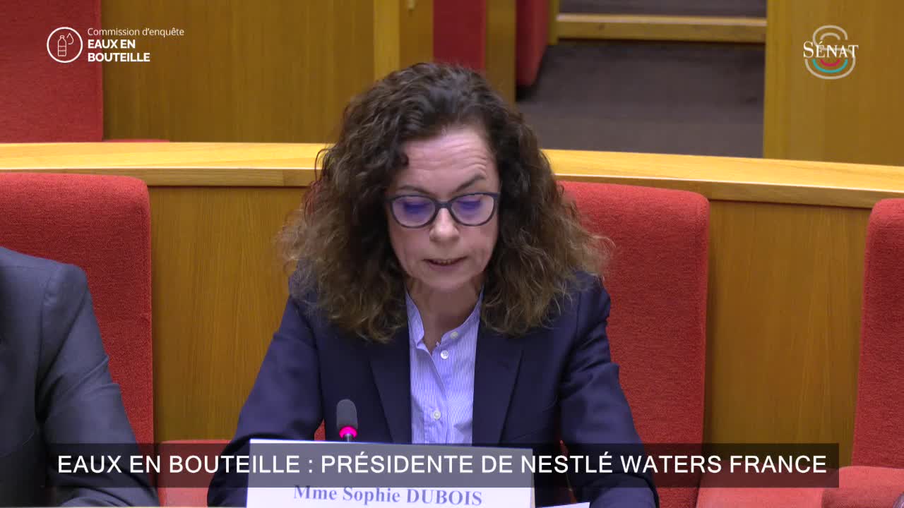 Eaux en bouteille : présidente de Nestlé Waters France