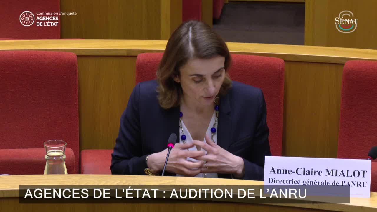 Agences de l'État : audition de l’ANRU