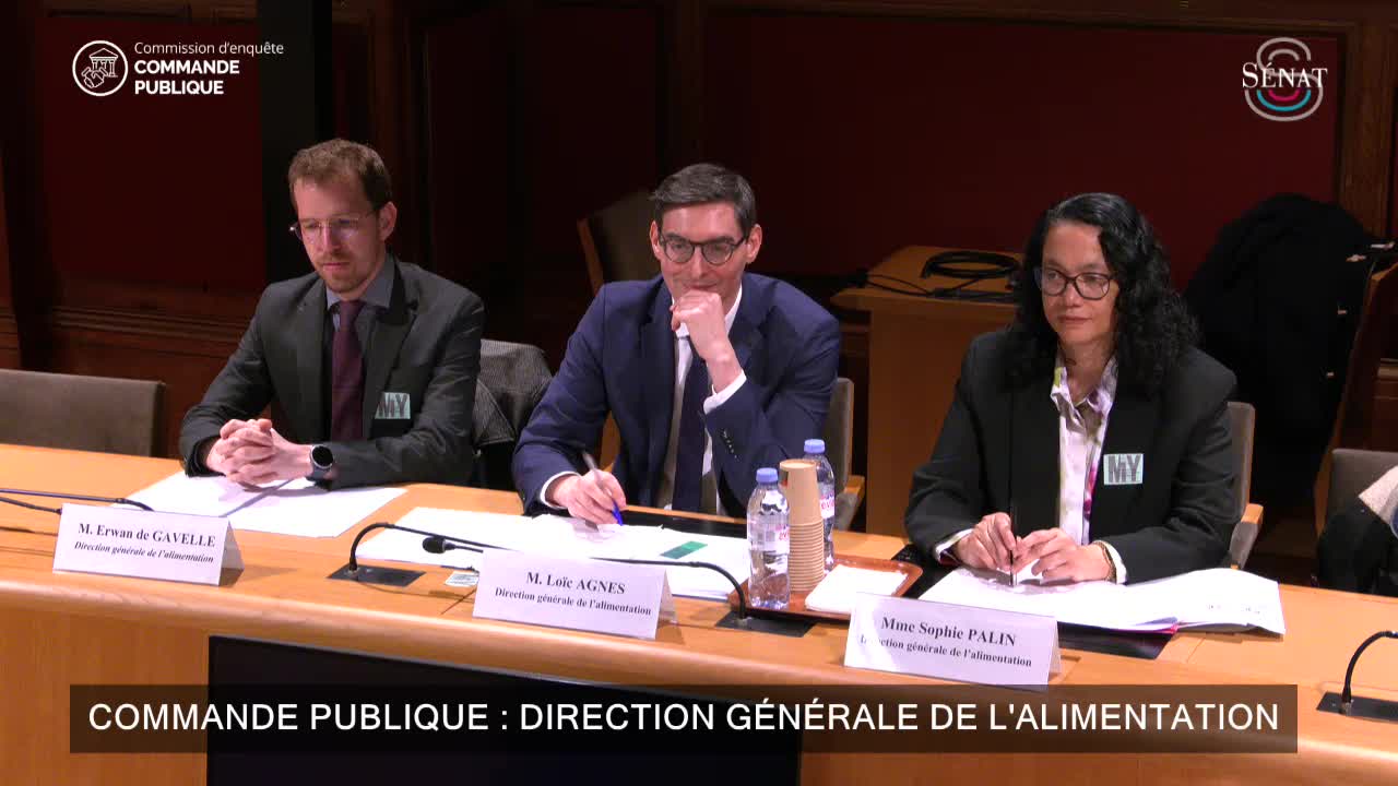 Commande publique : direction générale de l'alimentation