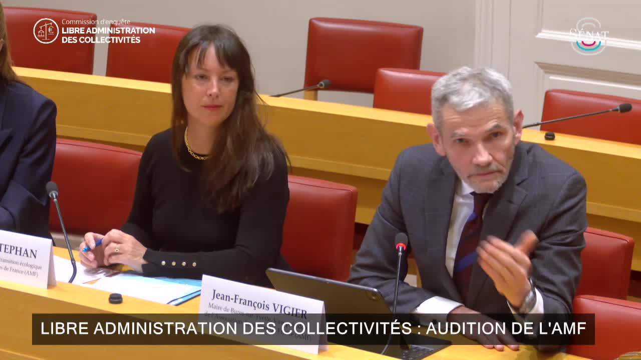 Libre administration des collectivités : audition de l'AMF