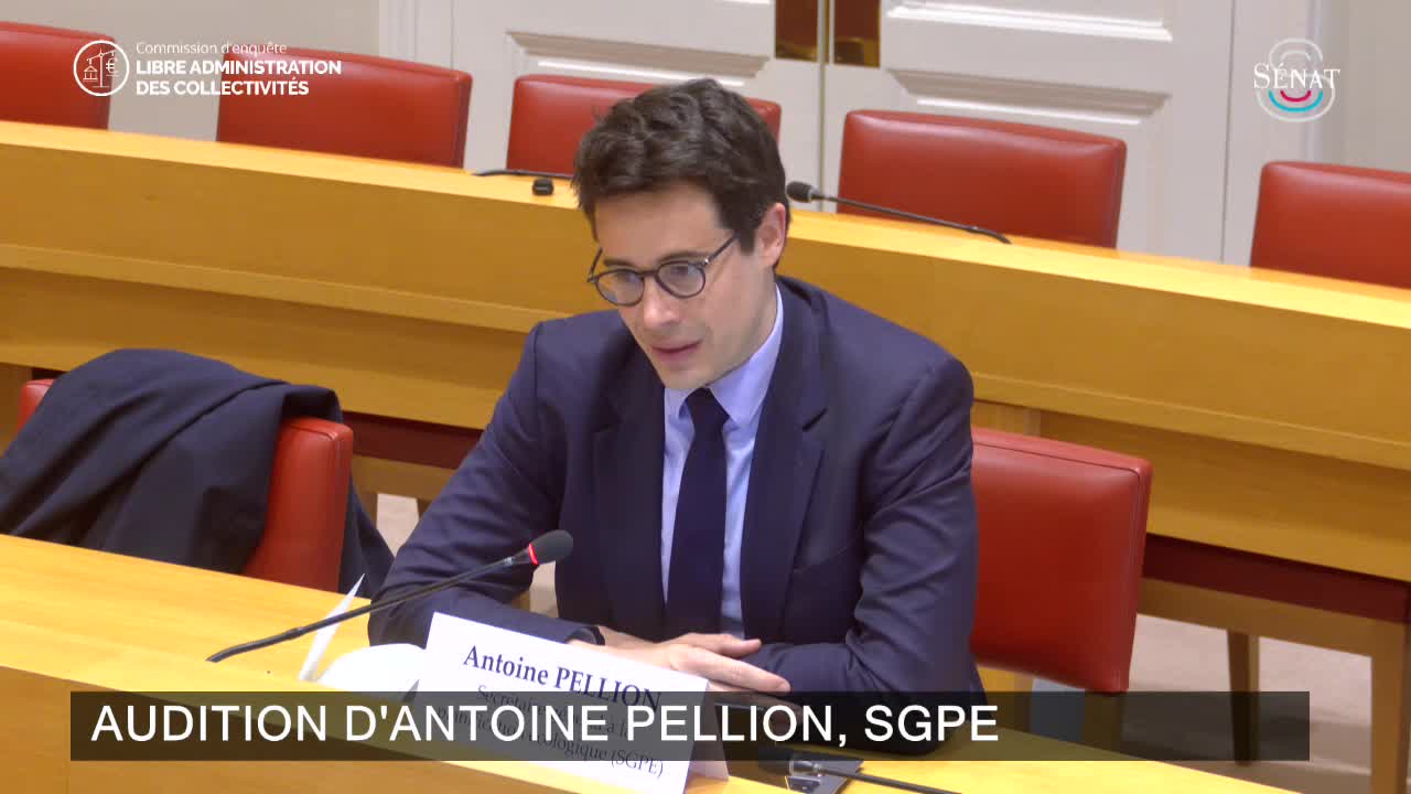 Audition d'Antoine Pellion, SGPE