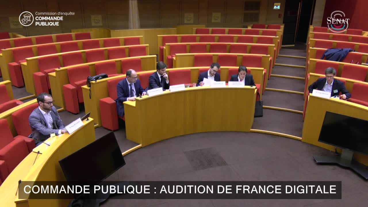 Commande publique : audition de France Digitale