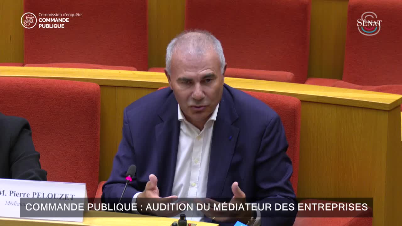 Commande publique : audition du médiateur des entreprises