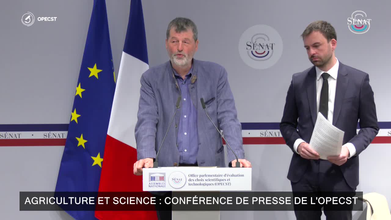 Agriculture et science : conférence de presse de l'OPECST