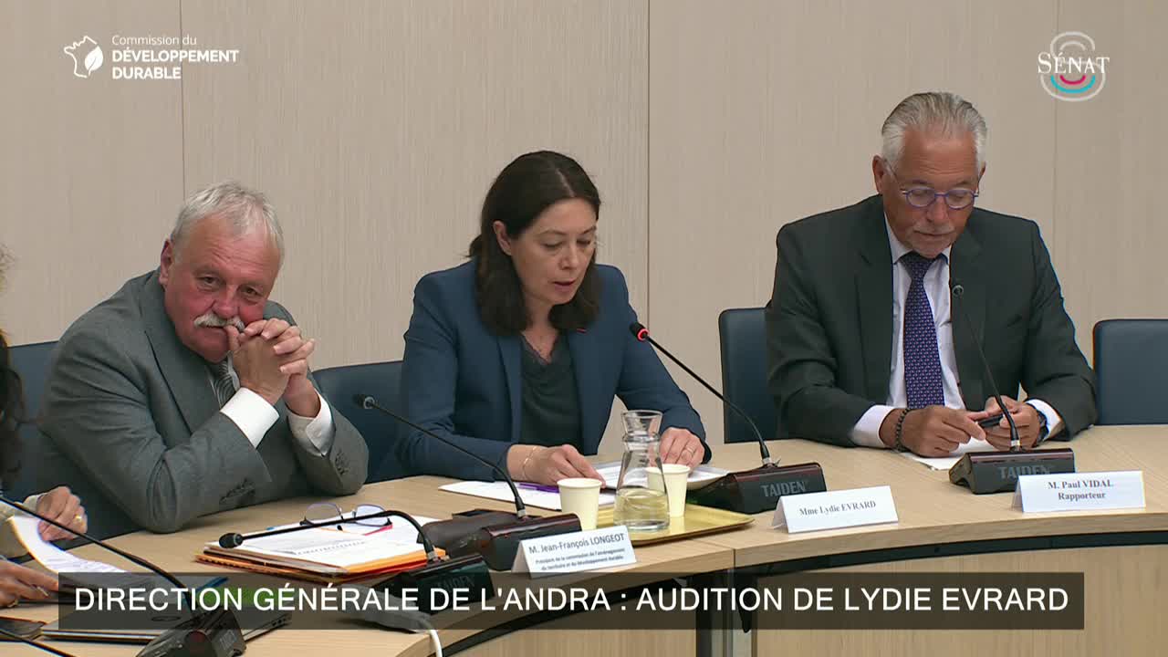Direction générale de l'ANDRA : audition de Lydie Evrard