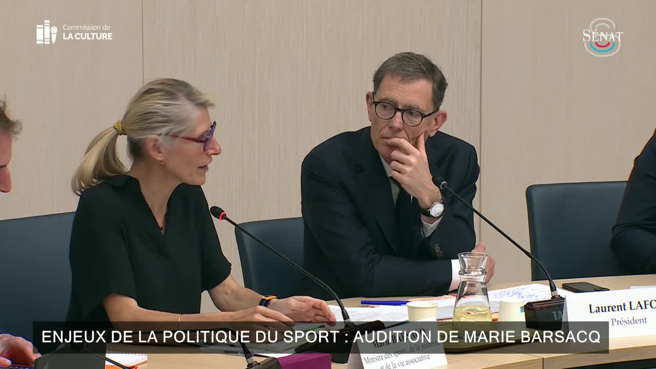 Enjeux de la politique du sport : audition de Marie Barsacq