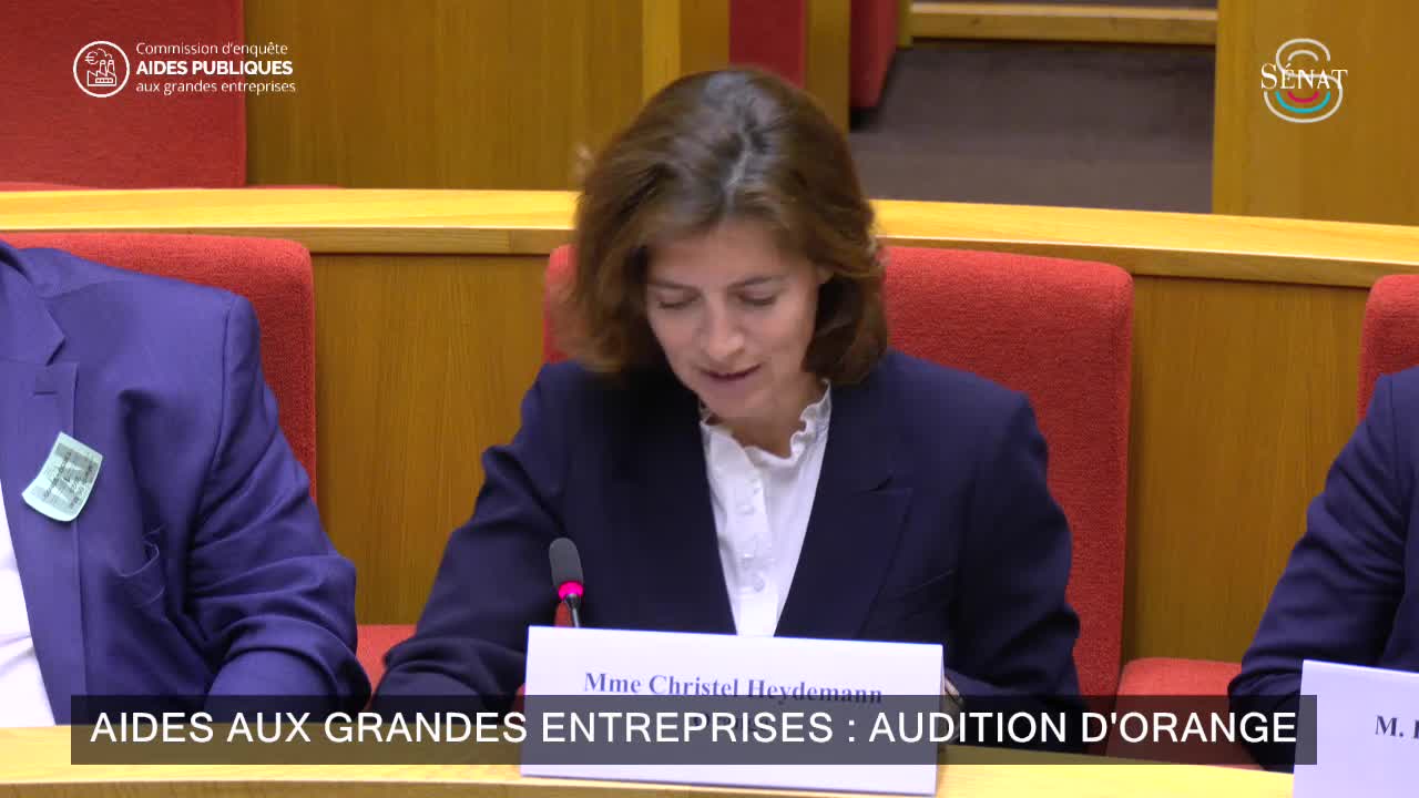 Audition d'Orange : Mme Christel Heydemann, directrice générale