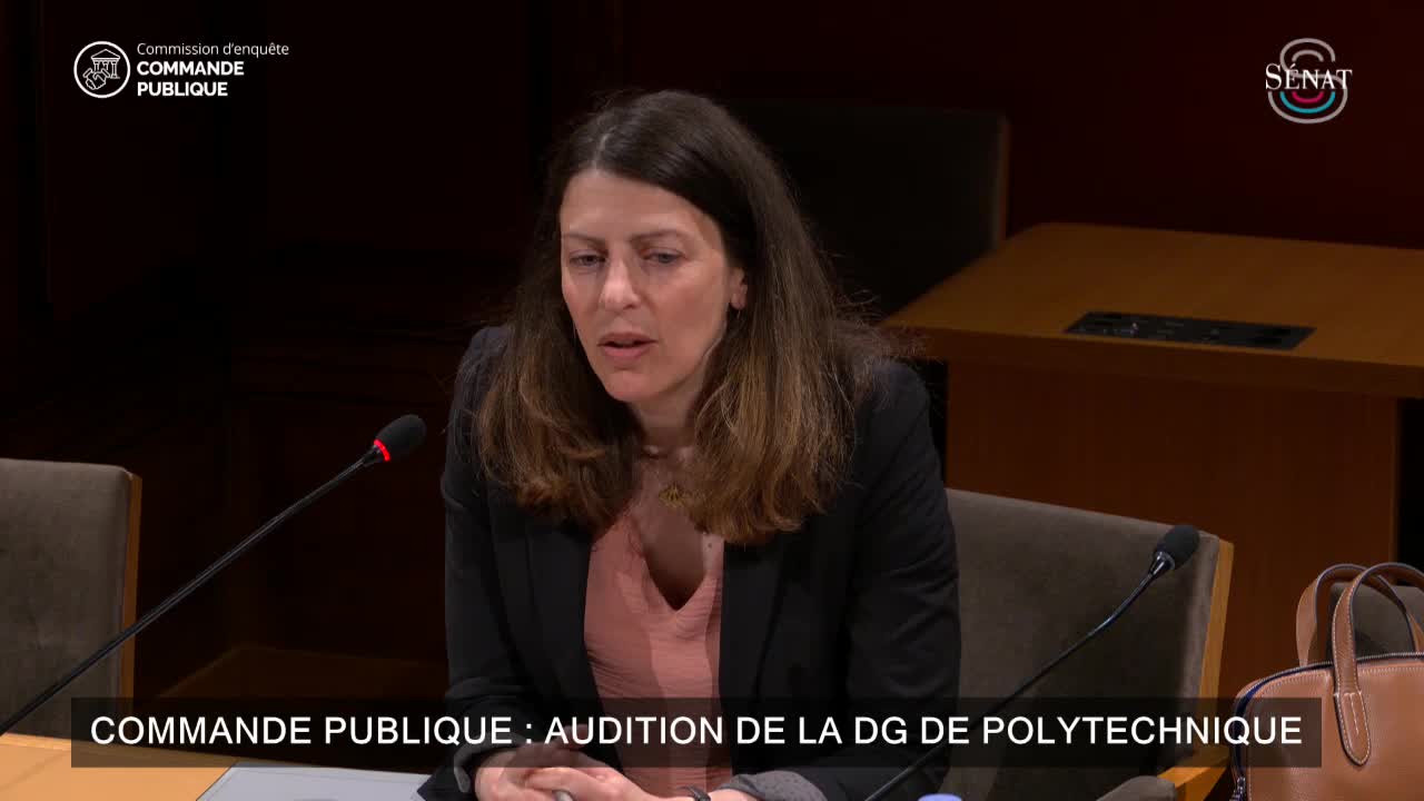 Commande publique : Audition de la DG de Polytechnique