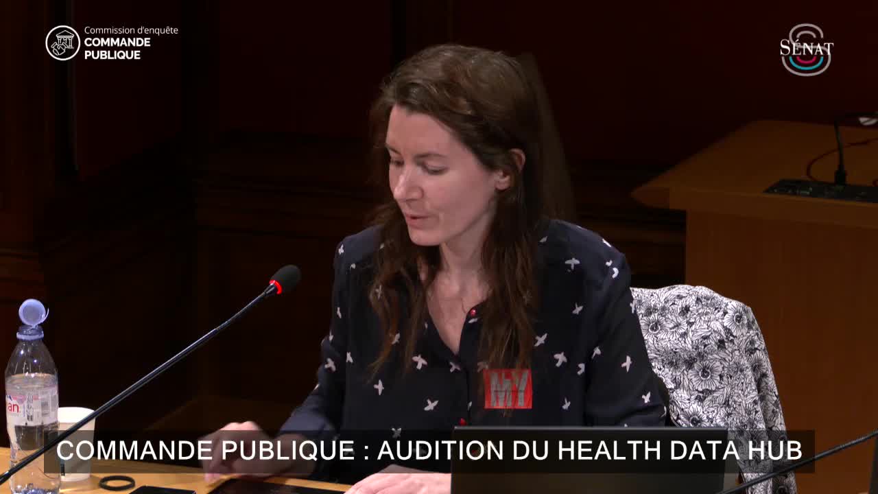 Commande publique : audition du Health Data Hub