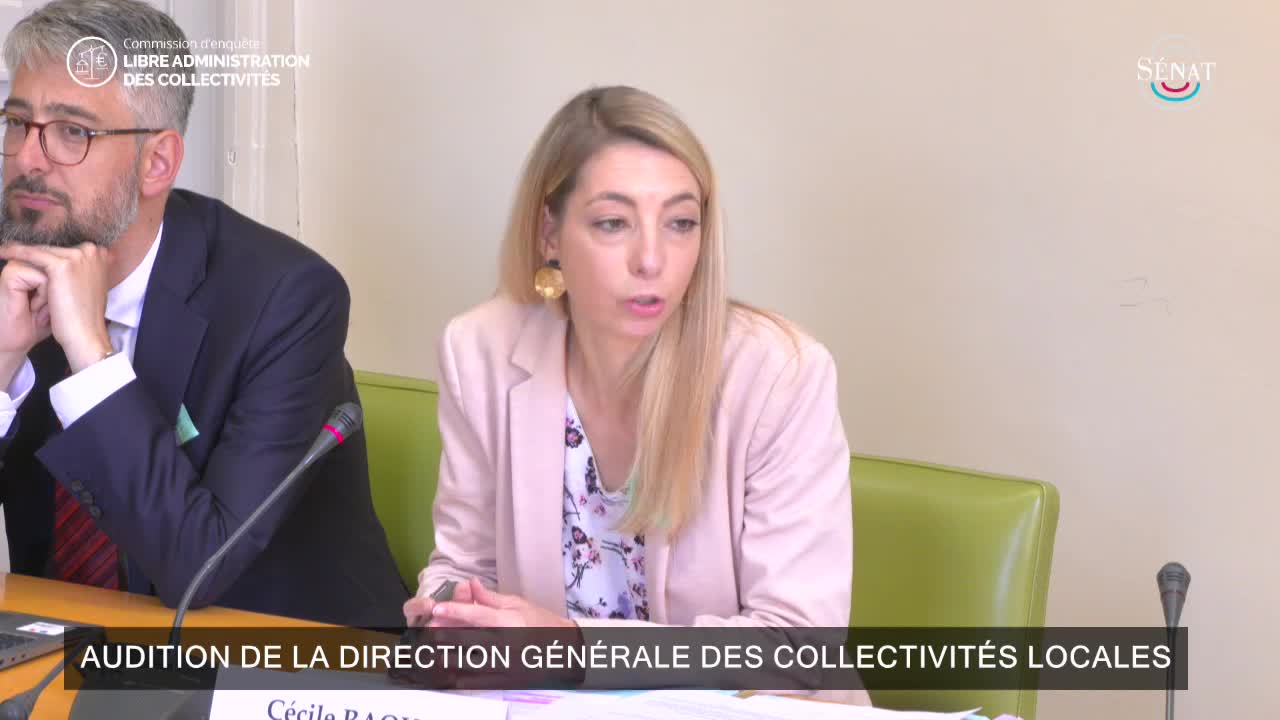 Audition de la direction générale des collectivités locales
