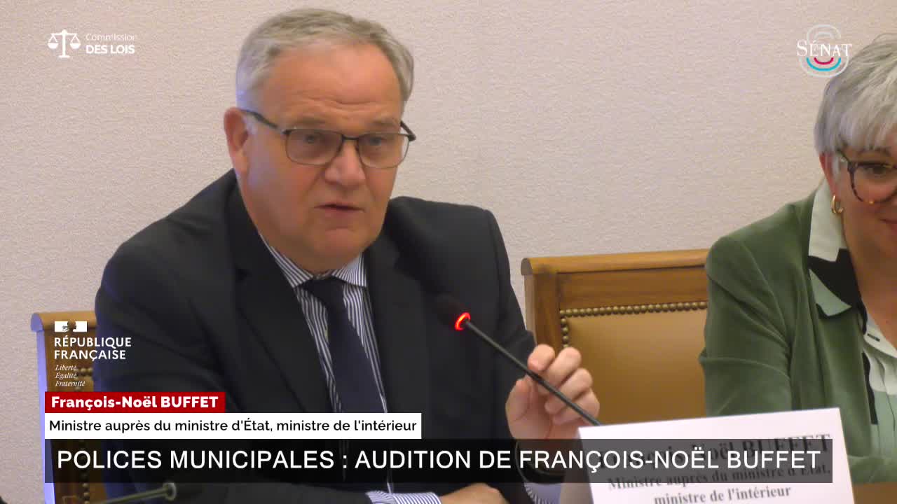 Polices municipales : audition de François-Noël Buffet