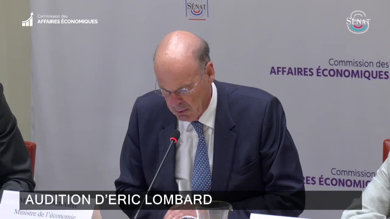 Audition d'Eric Lombard