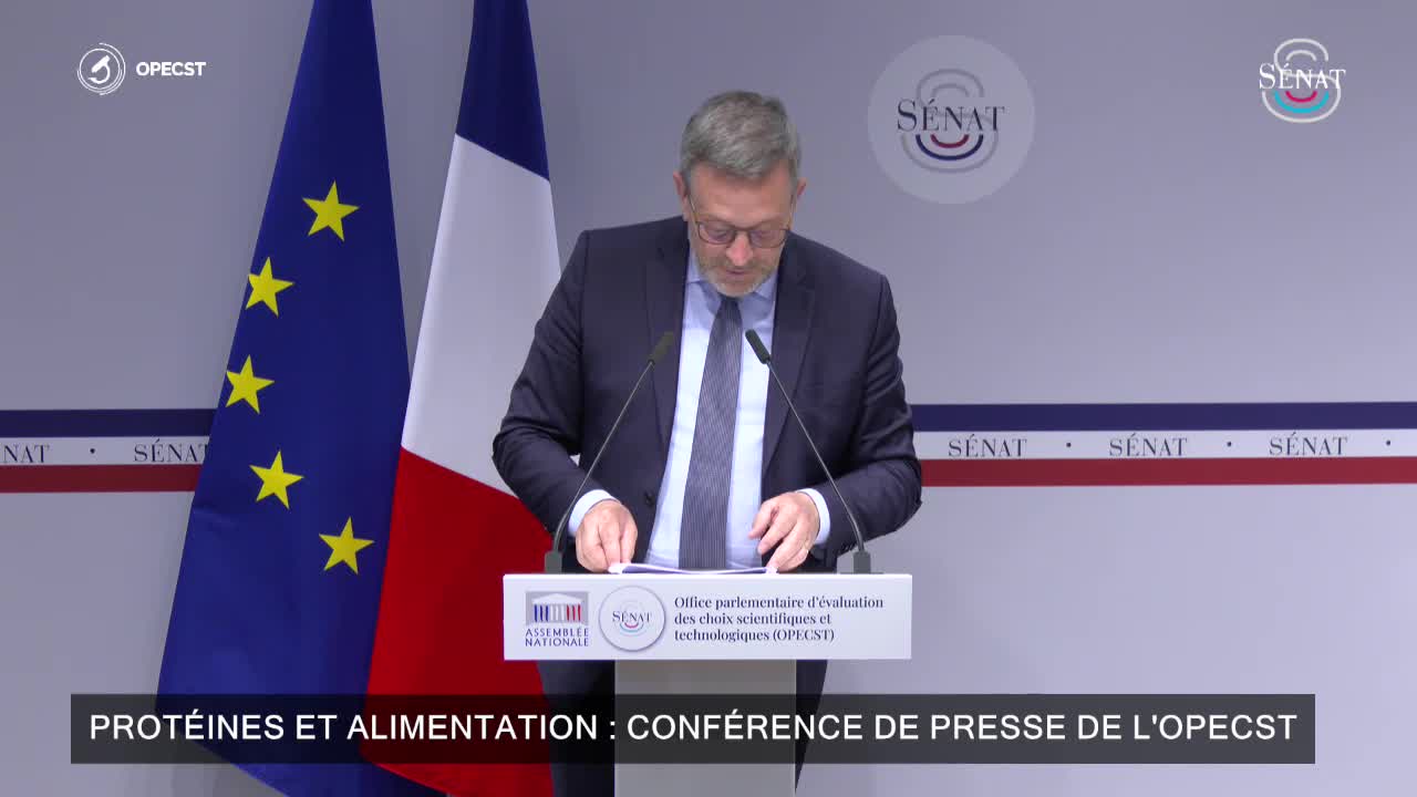 Protéines et alimentation : conférence de presse de l'OPECST