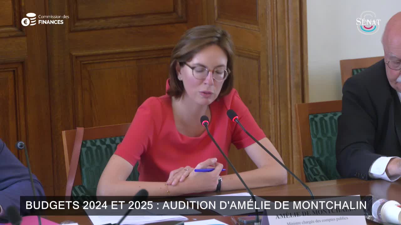 Budgets 2024 et 2025 : audition d'Amélie de Montchalin
