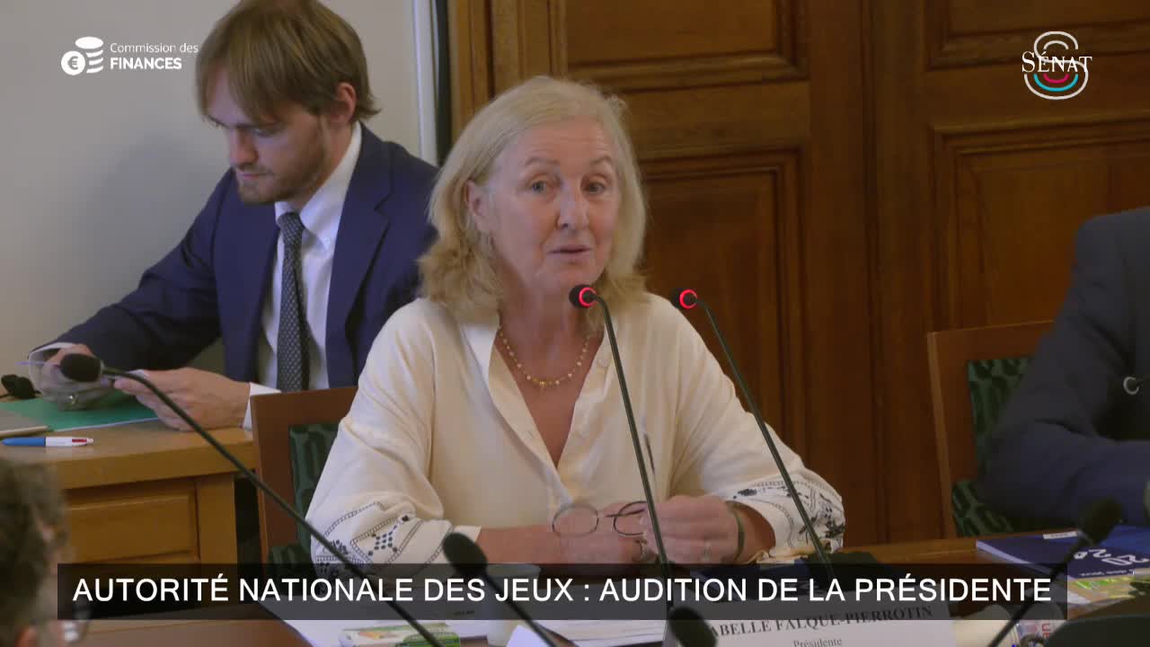 Autorité nationale des jeux : audition de la Présidente