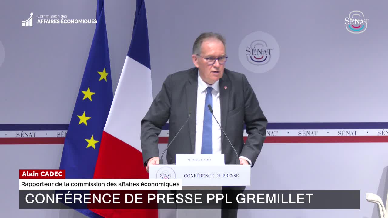 Proposition de loi "Gremillet" : conférence de presse