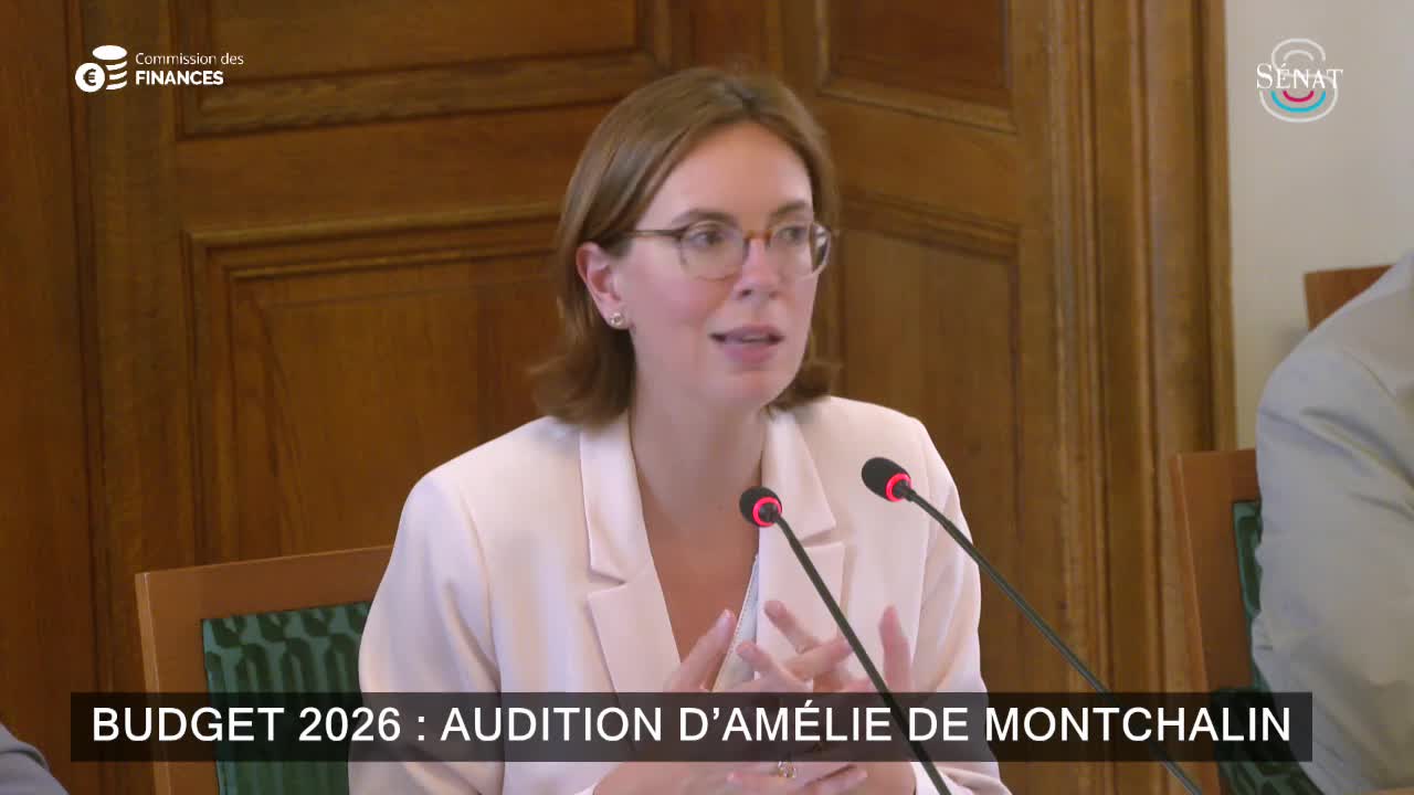 Budget 2026 : audition d'Amélie de Montchalin