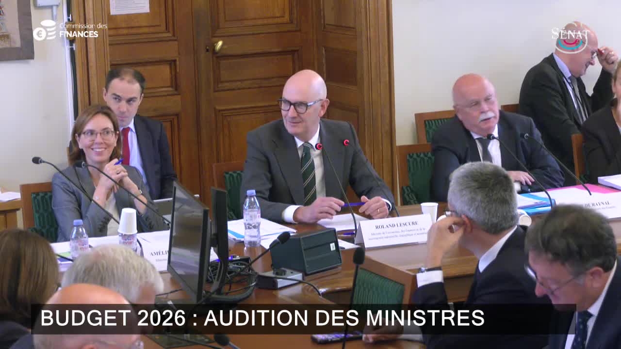 Budget 2026 : audition des ministres