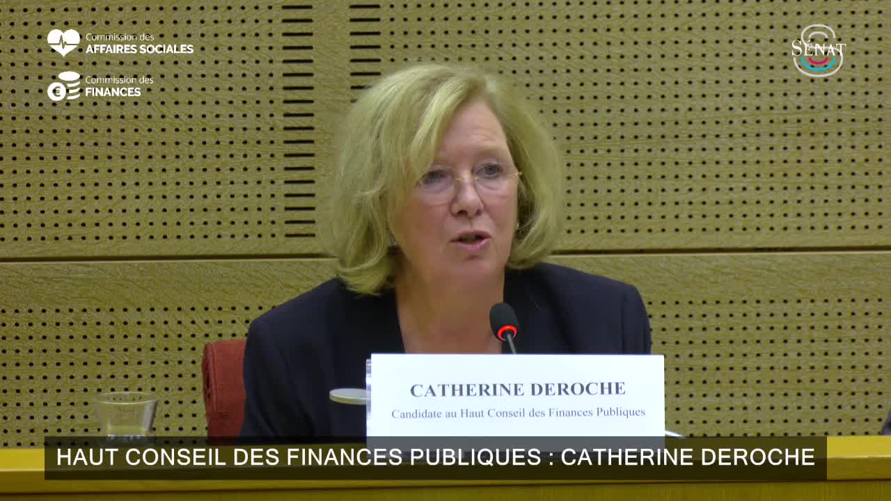 Haut Conseil des finances publiques : Catherine Deroche