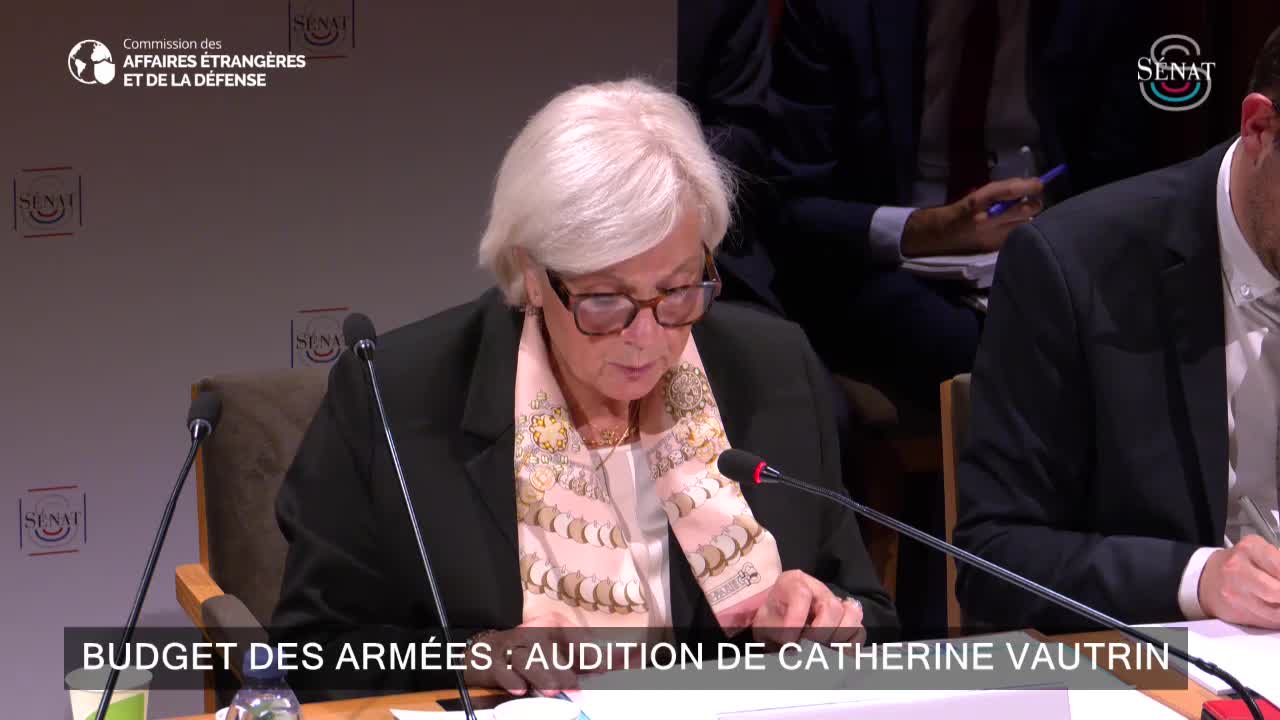 Budget des armées : audition de Catherine Vautrin