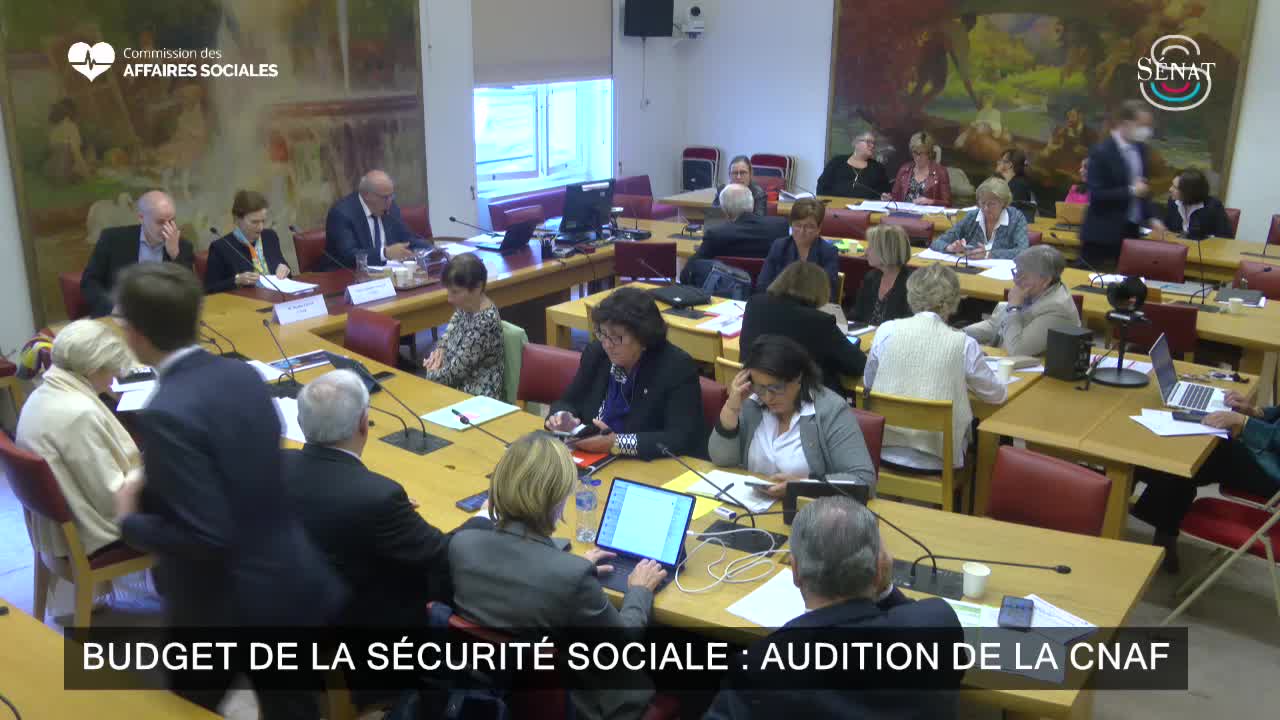 Budget de la sécurité sociale : audition de la CNAF