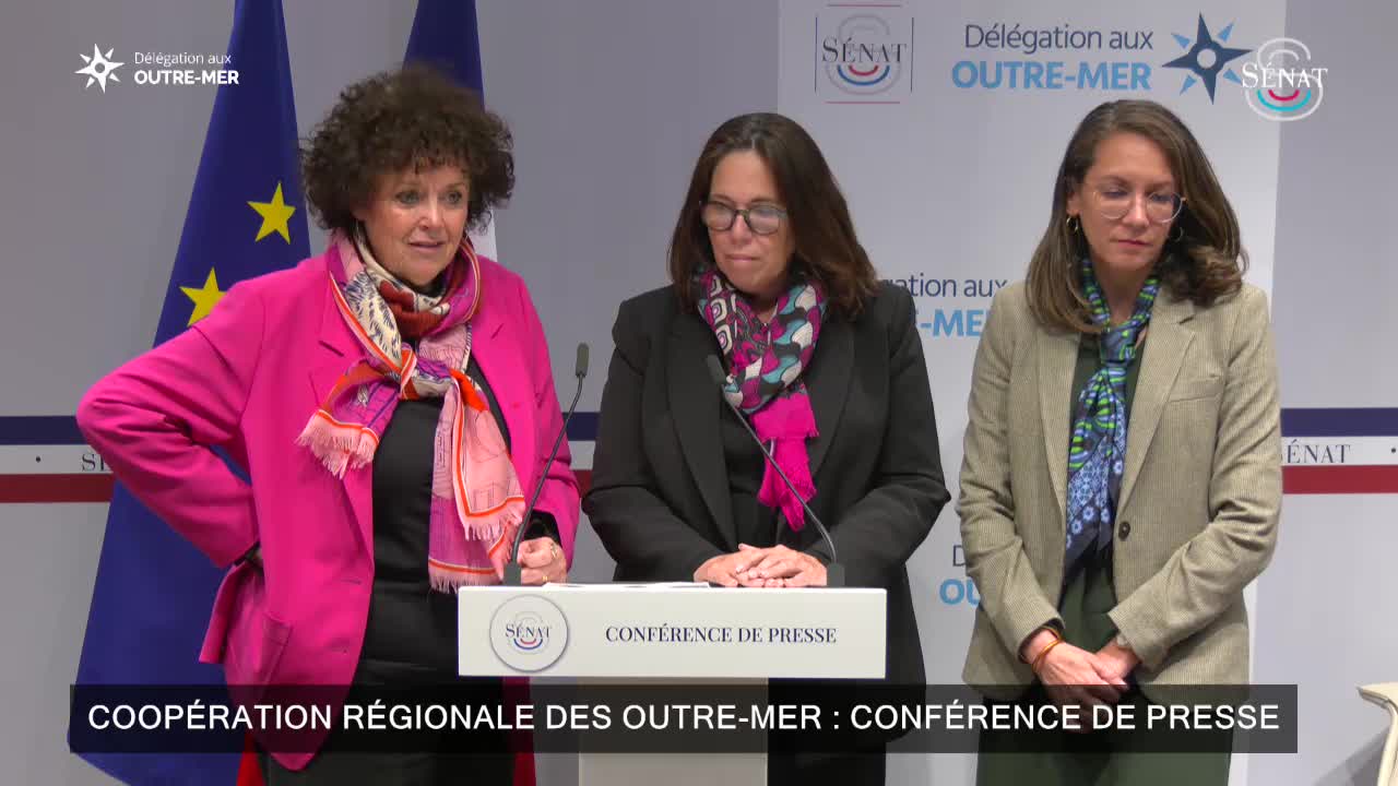 Coopération régionale des outre-mer : conférence de presse