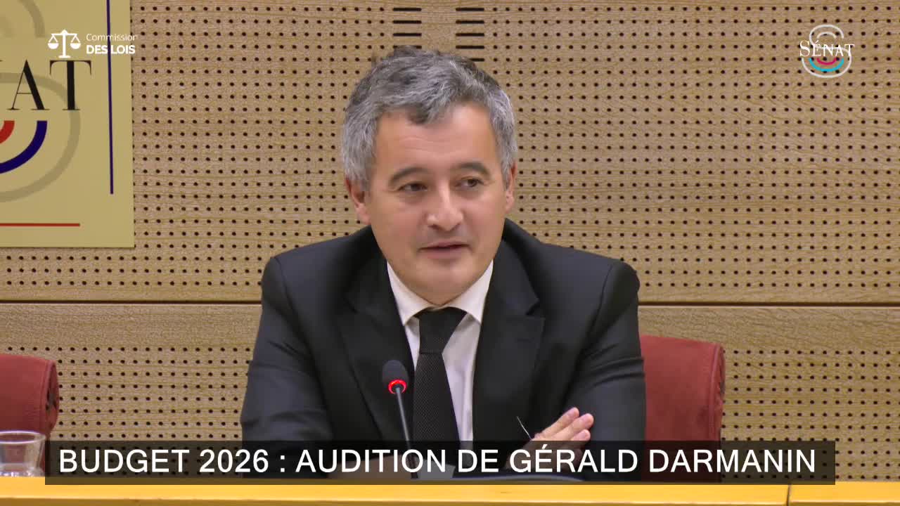 Budget 2026 : audition de Gérald Darmanin